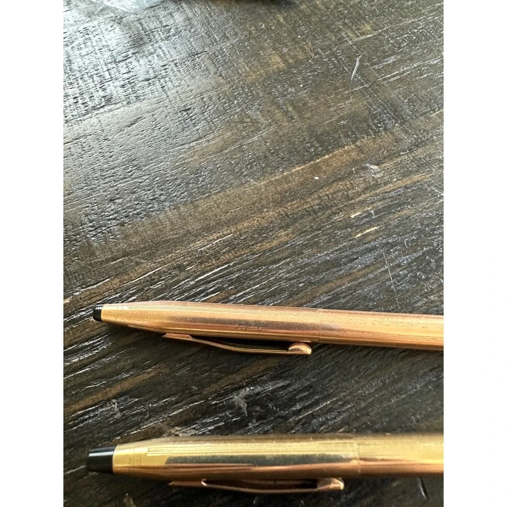 Vintage Cross Classic Century 1/20 12KT Gold Filled Pen Pencil Set USA GUC